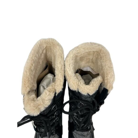 Jambu Black Herringbone Chilly Water Resistant Duck Boot 9.5M - Picture 8 of 12